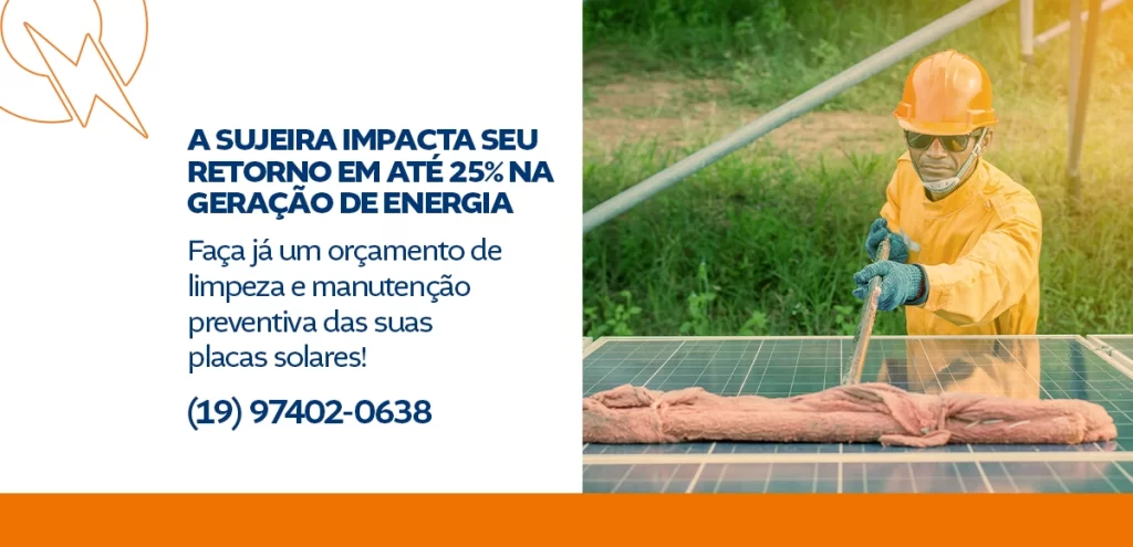 Perda de eficiencia paineis sujos Qpower